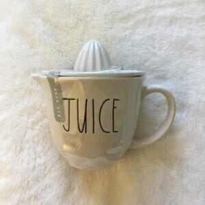 Rae Dunn White JUICE Ceramic Juicer